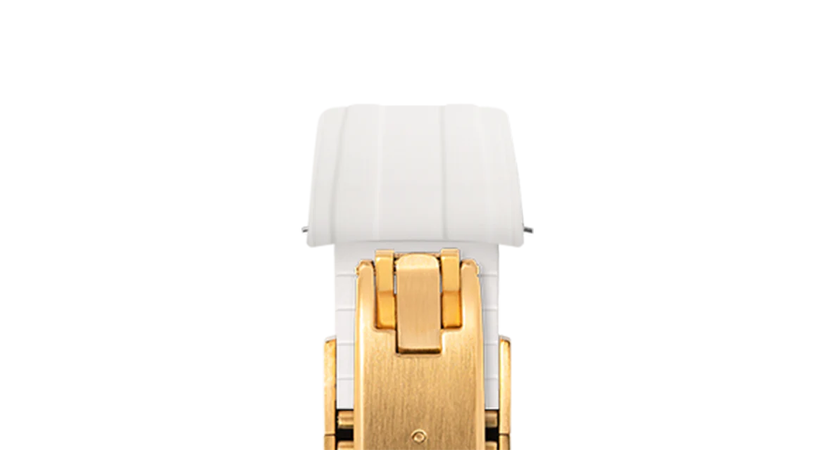 White CTS Rubber Strap for Omega Speedmaster & Swatch MoonSwatch - Image 10