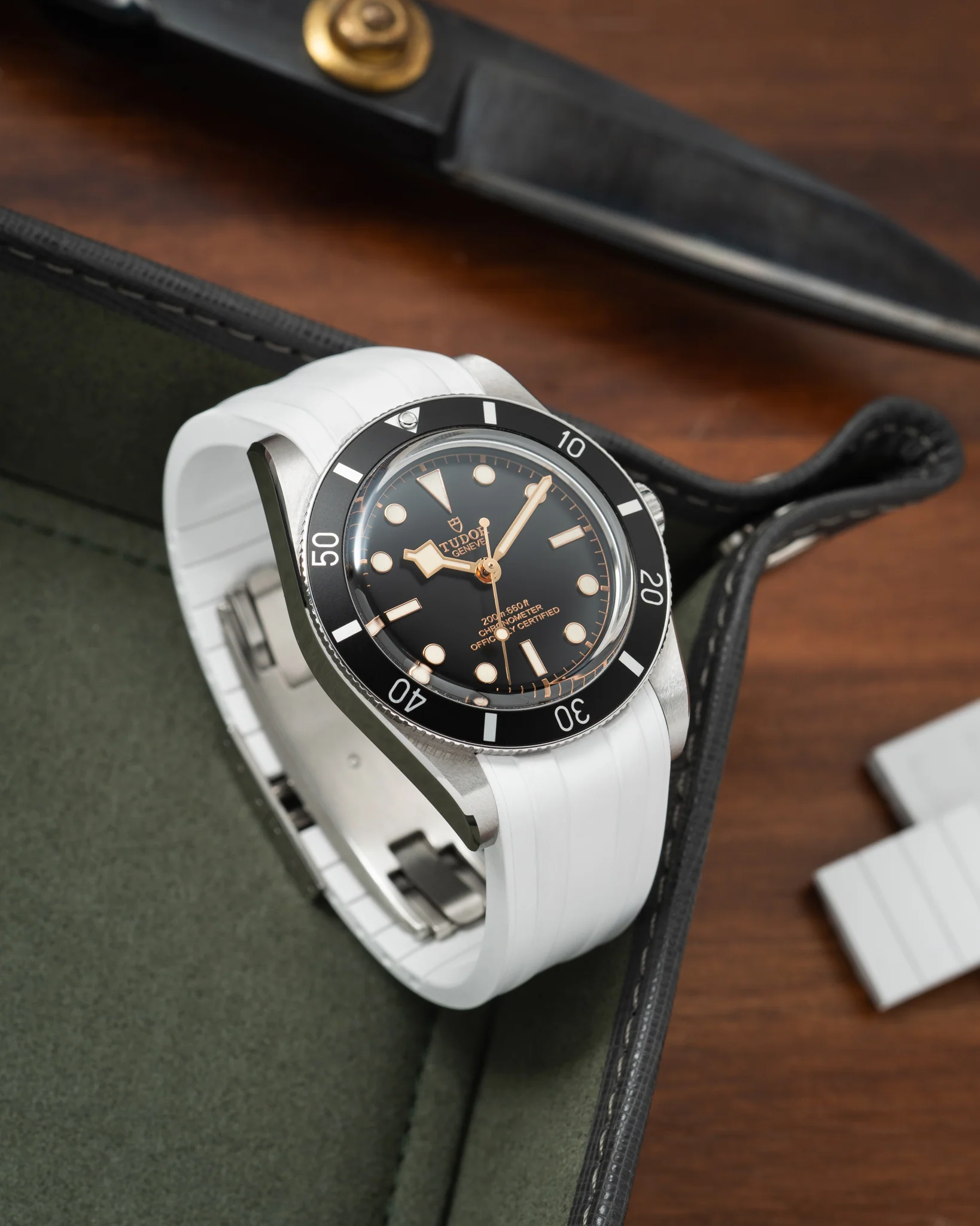 White CTS Rubber Strap for Tudor BB54 - Image 4
