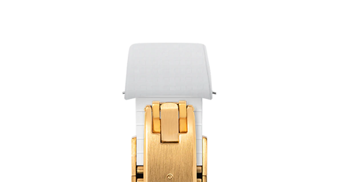 White Curved CTS Rubber Strap for MB&F MAD1 - Image 11