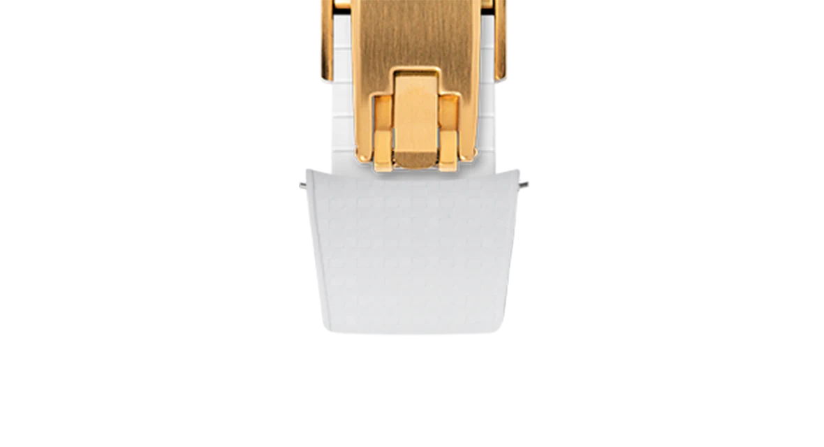 White Curved CTS Rubber Strap for MB&F MAD1 - Image 12