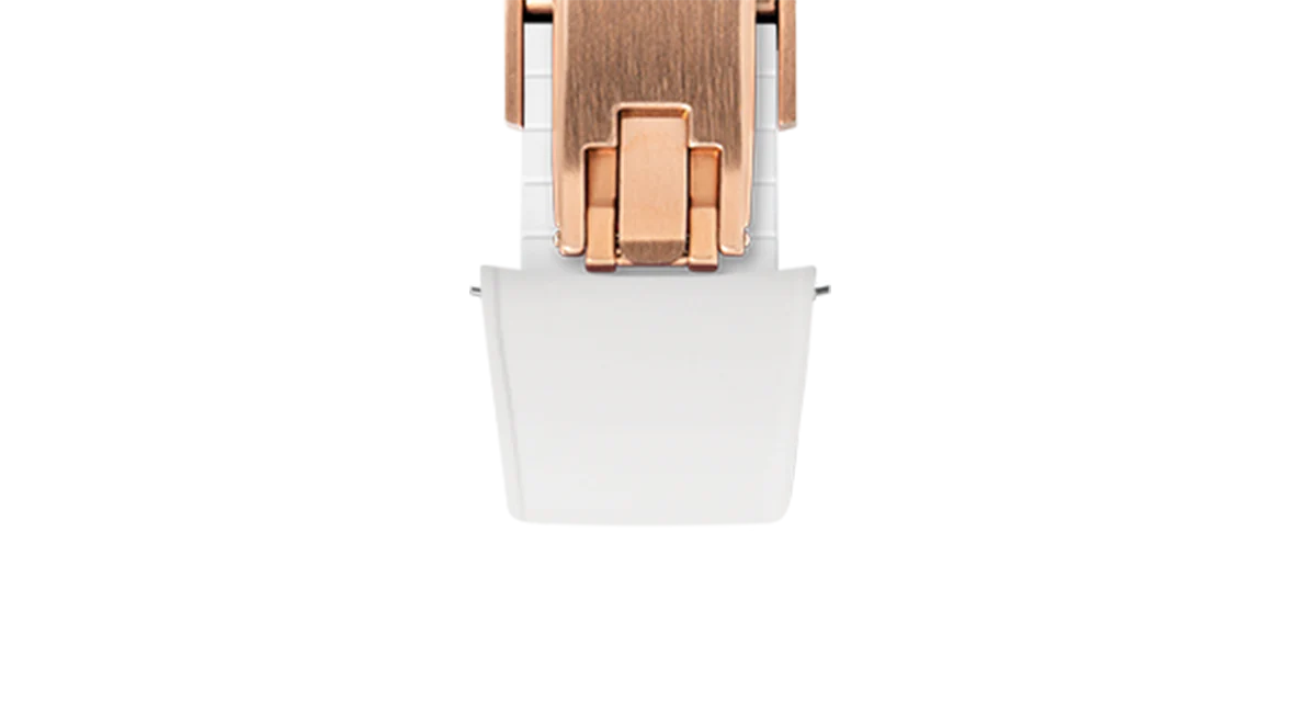 White Curved CTS Rubber Strap - Image 14