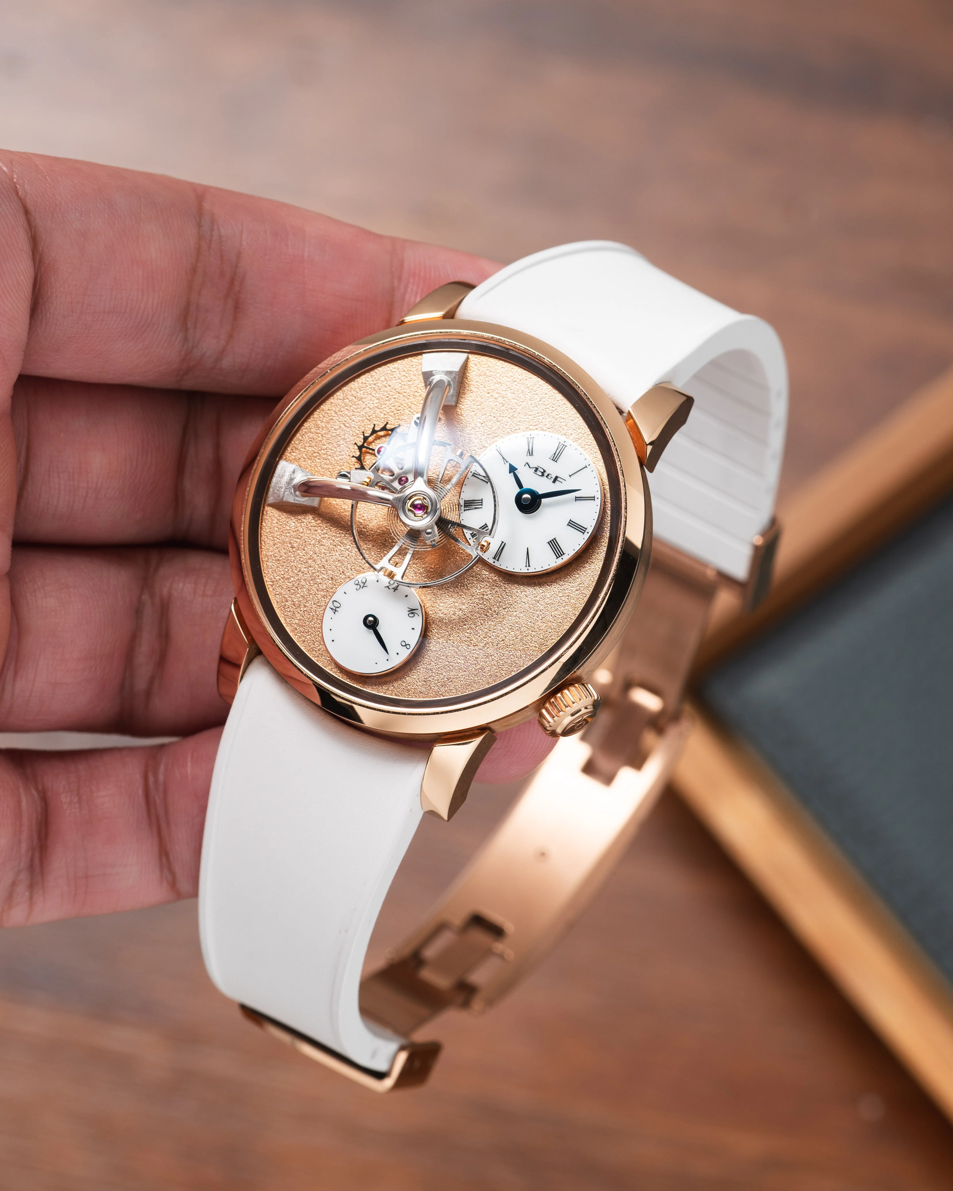 White Curved CTS Rubber Strap - Image 4