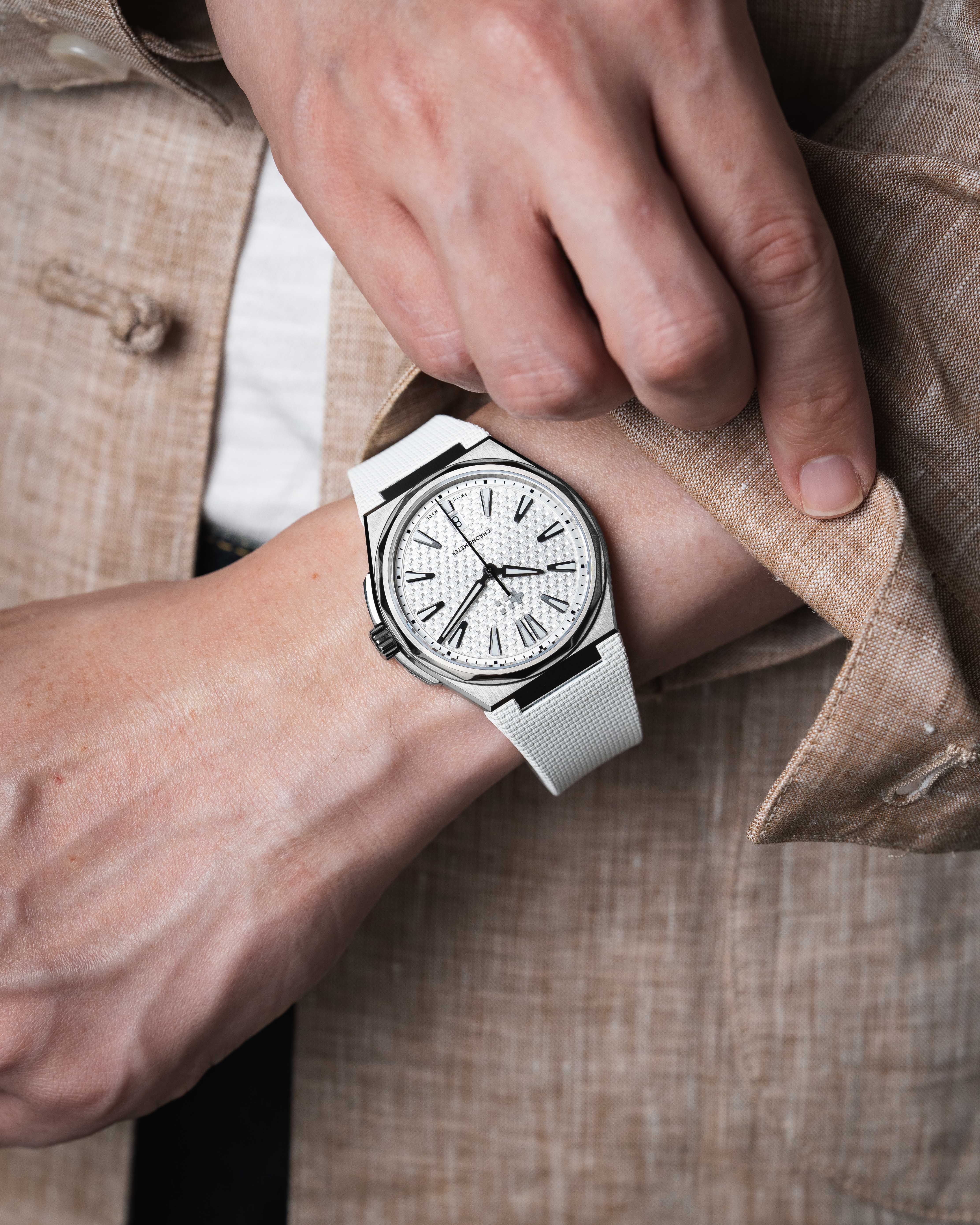 White Sailcloth CTS Rubber Strap for Christopher Ward The Twelve - Image 7