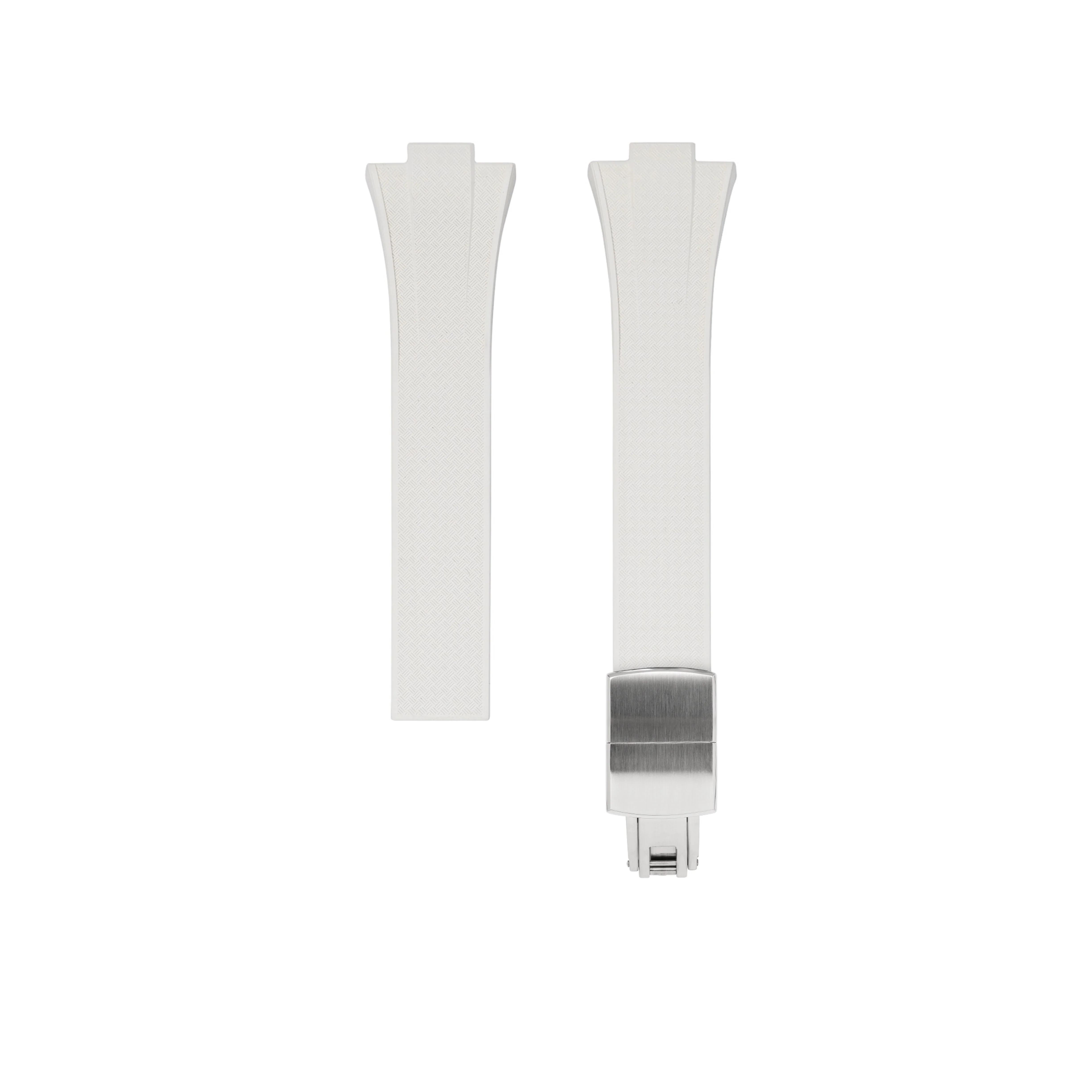 White CTS Rubber Strap for Tissot PRX - Image 11