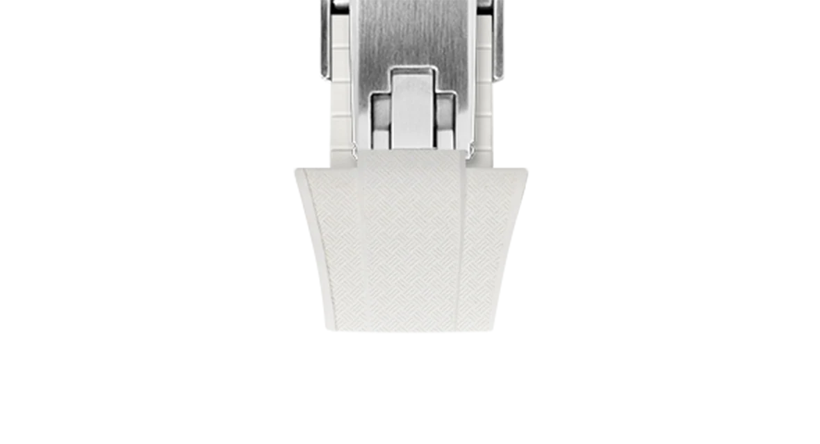 White CTS Rubber Strap for Tissot PRX - Image 13