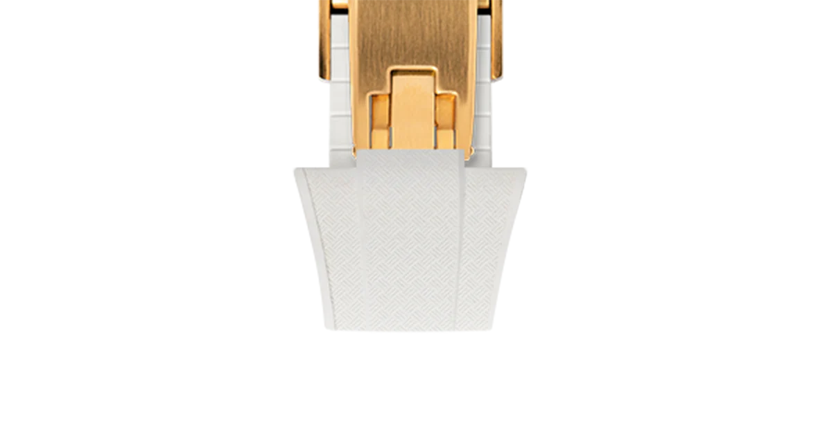 White CTS Rubber Strap for Tissot PRX - Image 17
