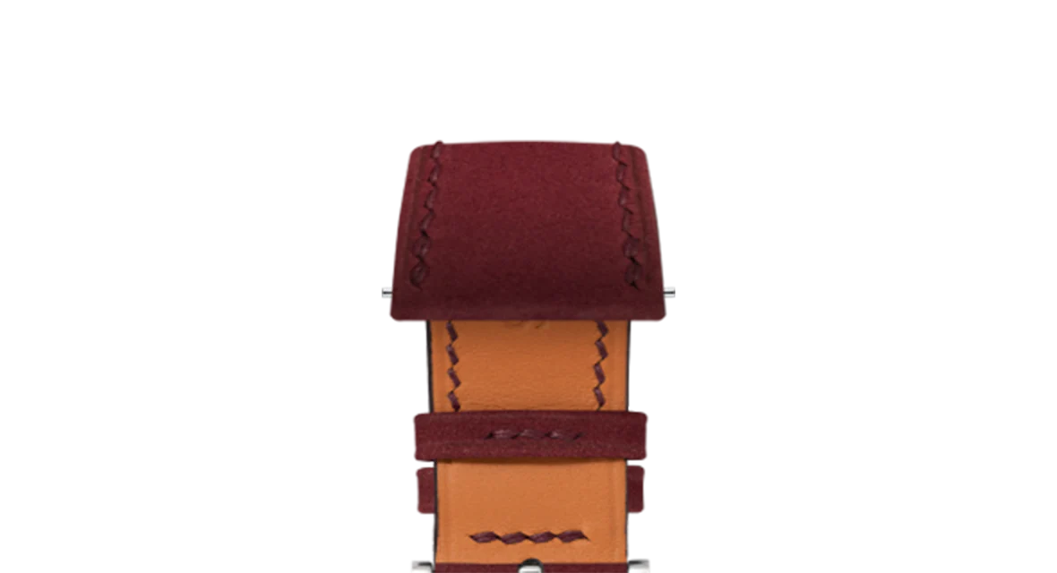 Wine Red Nubuck Slim Strap - Image 5