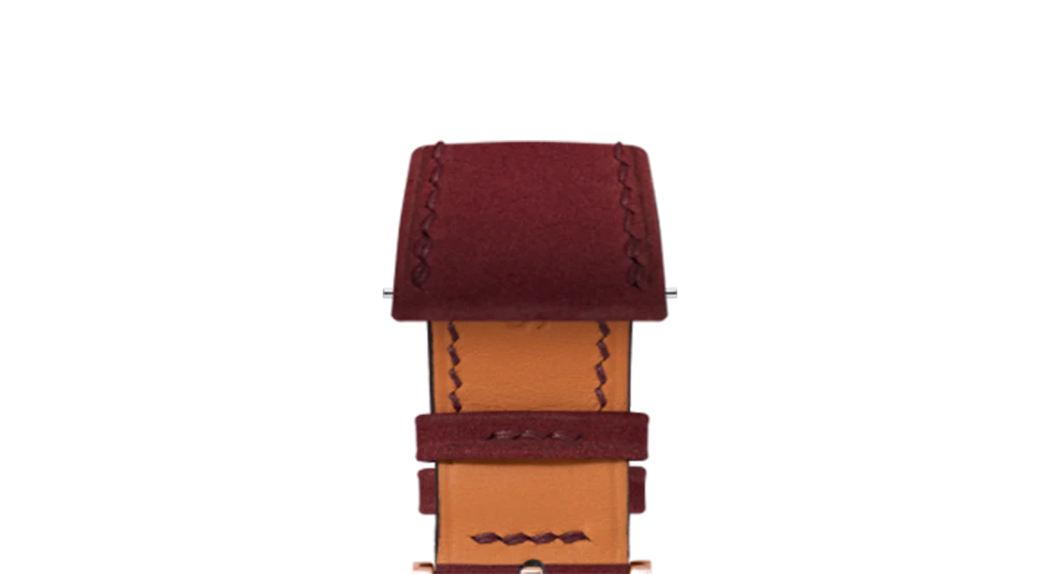 Wine Red Nubuck Slim Strap - Image 7