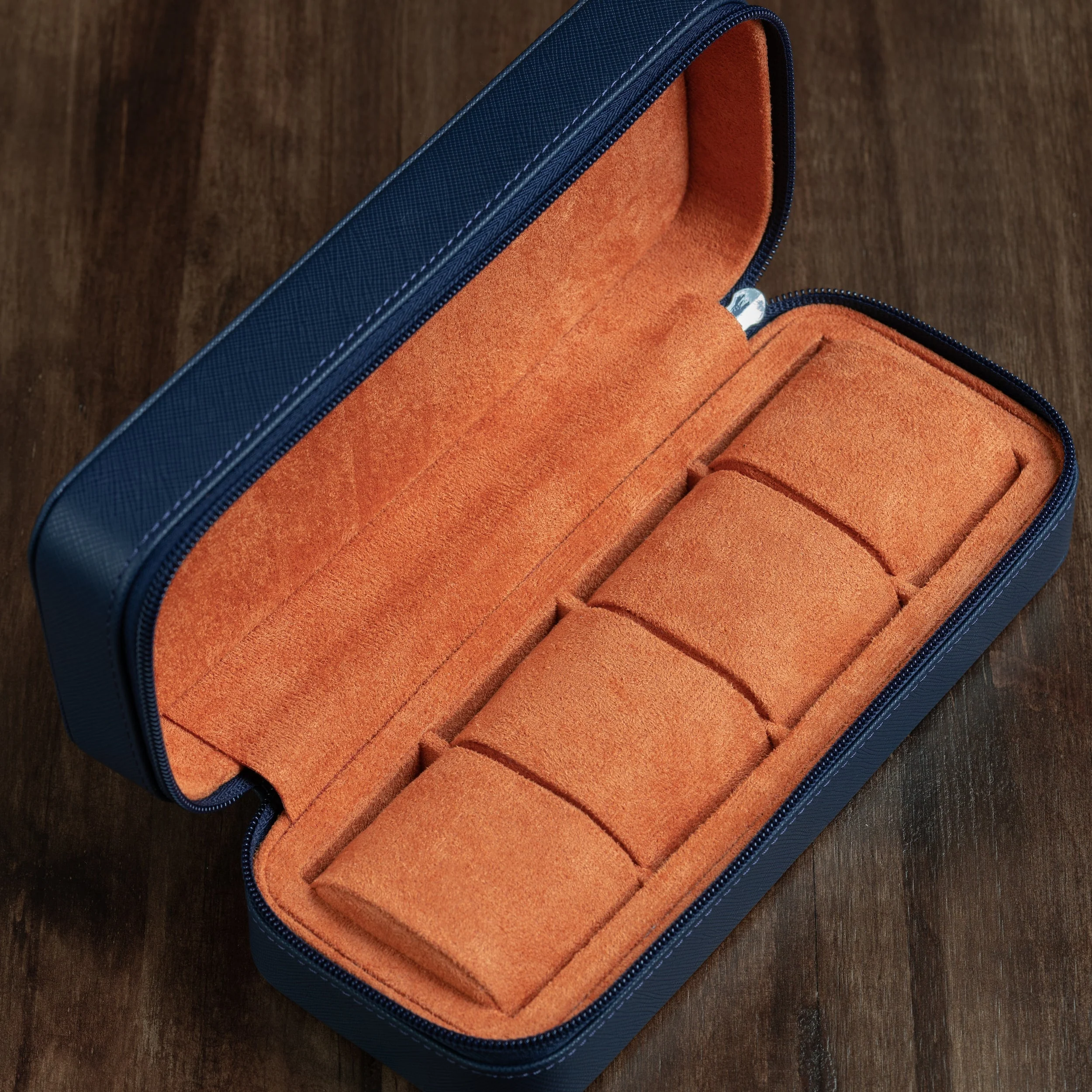 Zip Box (Four) - Navy/Orange - Image 4