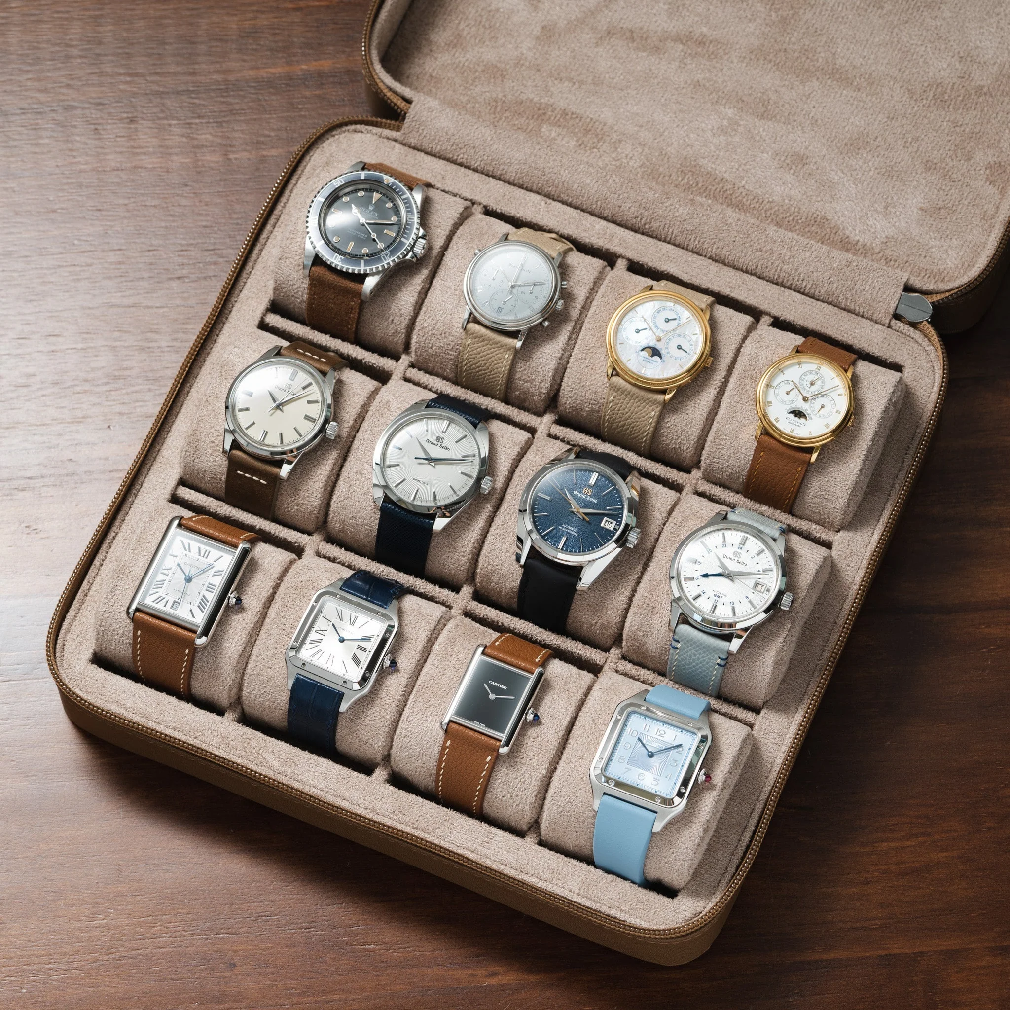 Zip Box (Twelve) - Brown/Light Brown - Image 2